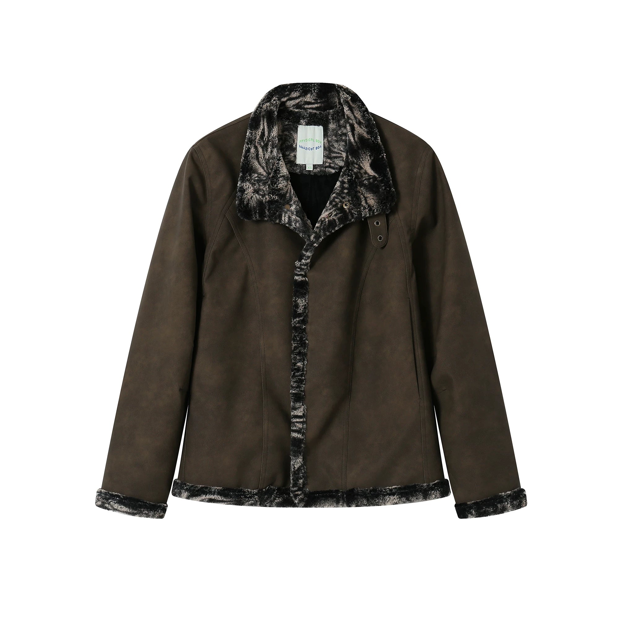 Melange Shearling Jacket – Winter Padded Coat Main image