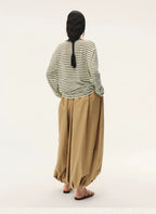 Striped Long Sleeve Knit Top
