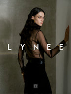 Sheer Mesh Mock Neck Long Sleeve Top