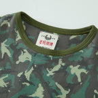 TENXTEN Original Kung Fu Camo Waffle Rib Panel Tee