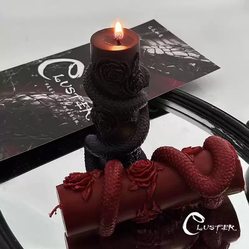 Gothic Snake & Rose Scented Candle