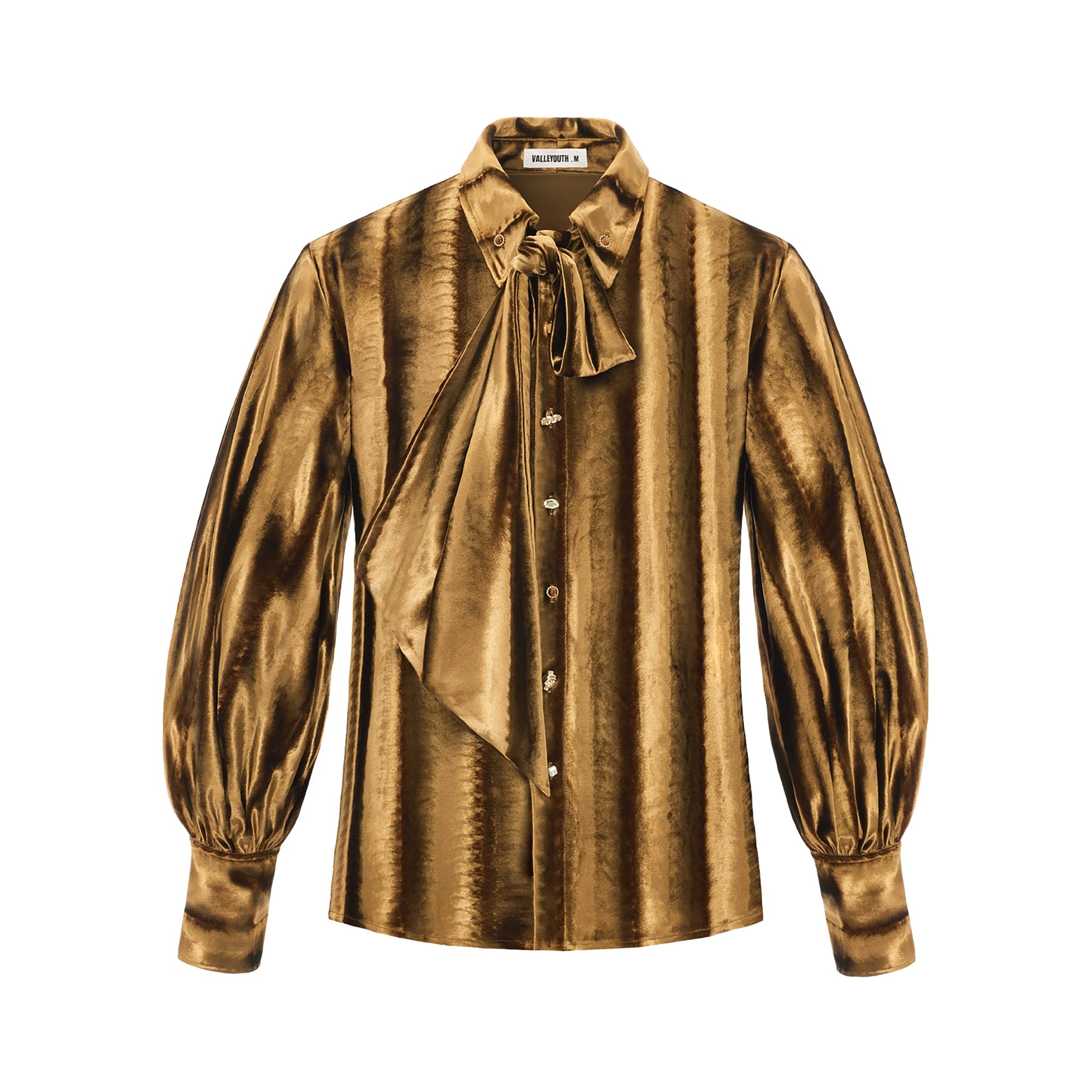French Vintage Velvet Drop-Shoulder Long Sleeve Shirt