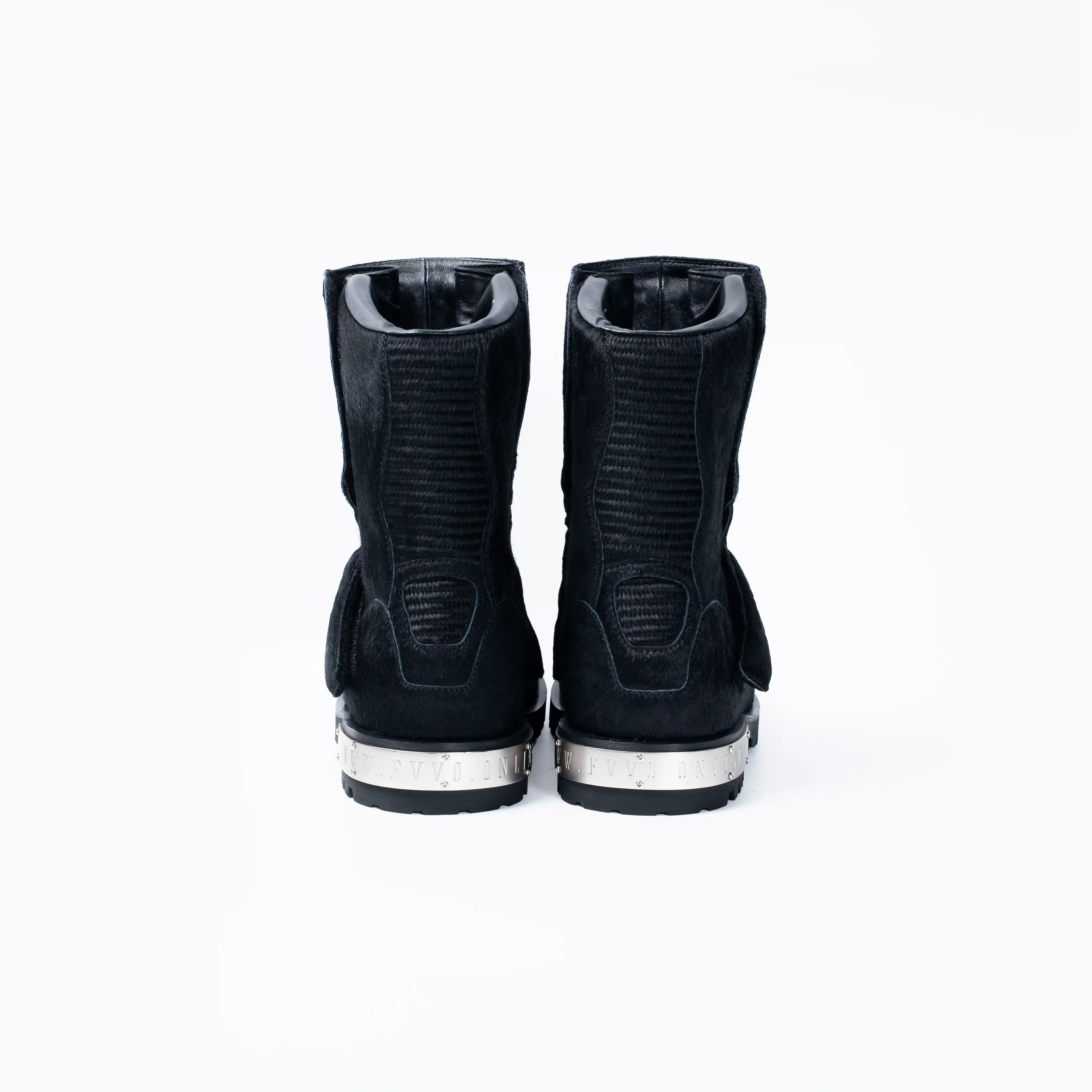 FVVO Armored Pony Hair Mid Boots
