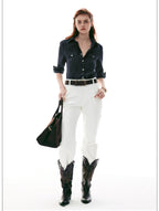 Italian Vintage Slim-Fit Waist-Cinching Safari Shirt
