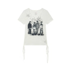 NANA Collaboration Portrait Graphic Drawstring Cropped T-Shirt