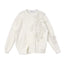 Oversized 3D Leaf Chunky Knit Sweater