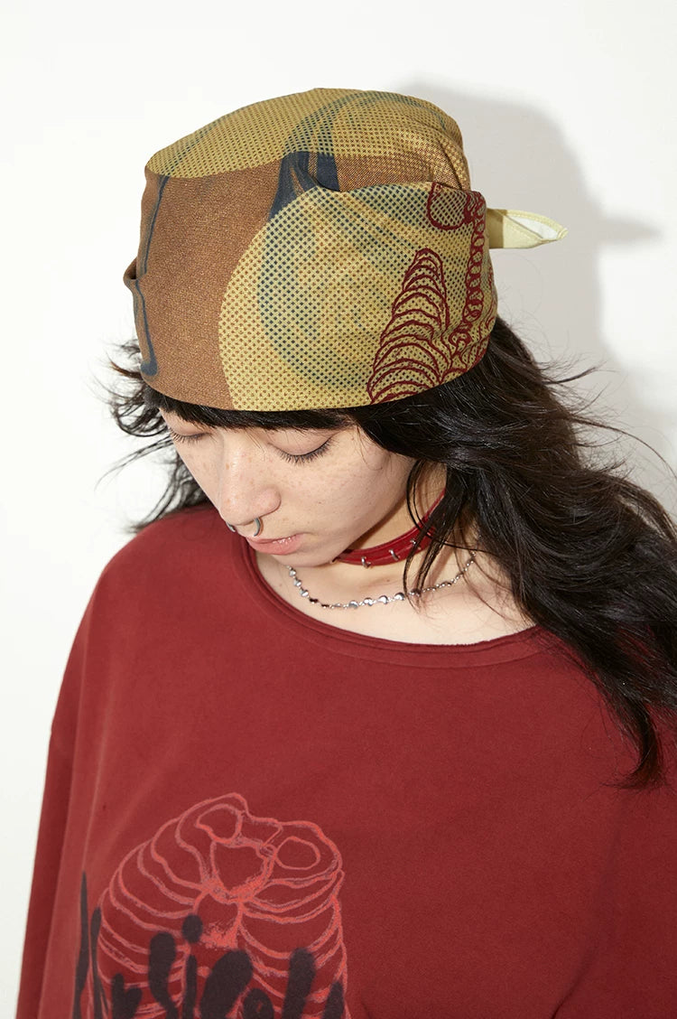 Breathable Bandana Headscarf – Music Band Style Square Head Wrap