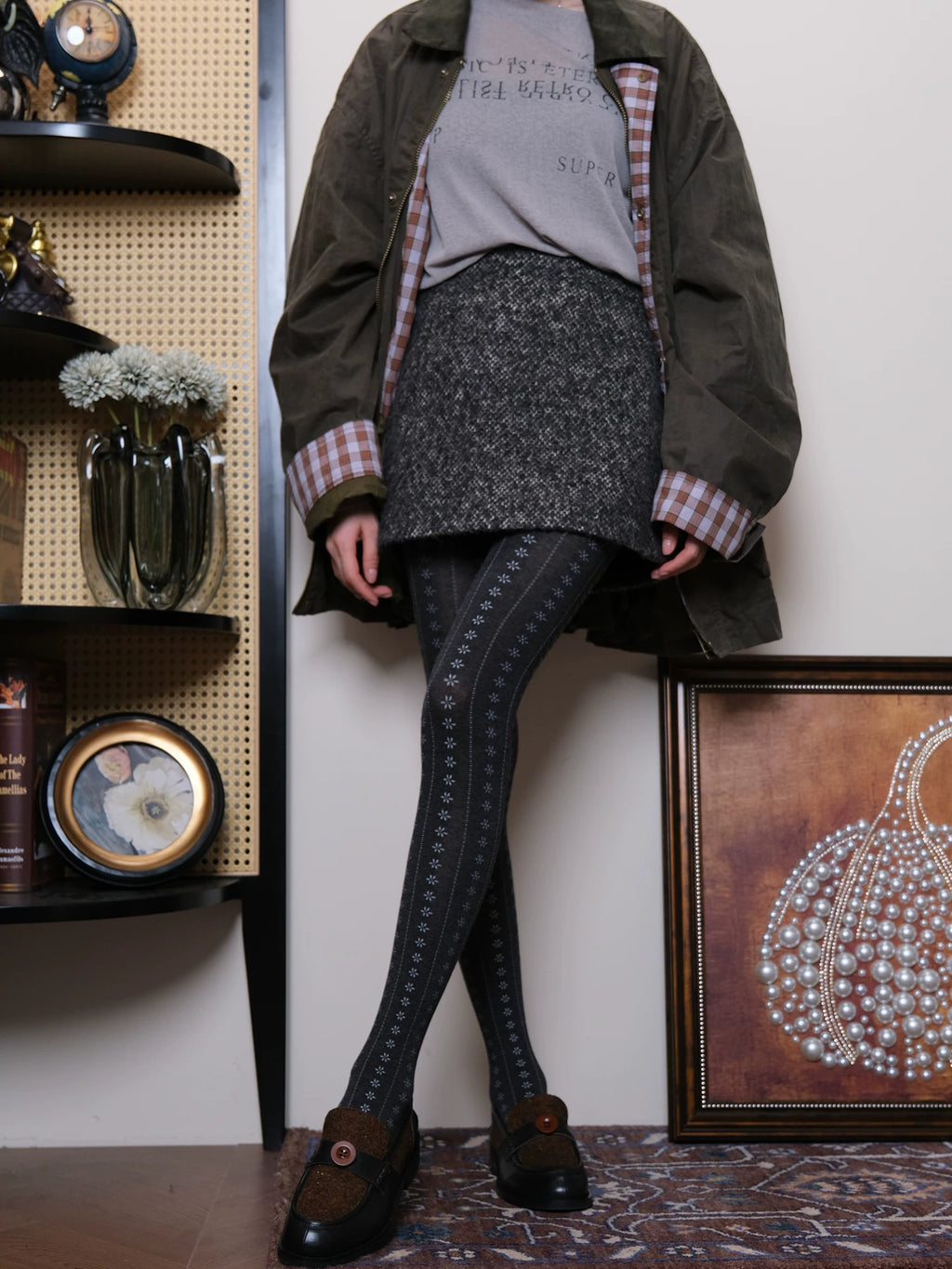 Vintage Winter Thermal Tights