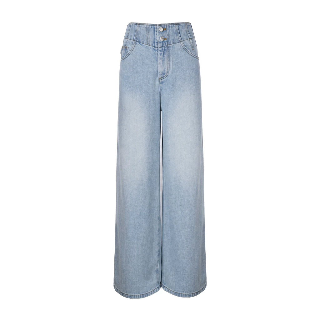 High-Waisted Wide-Leg Jeans