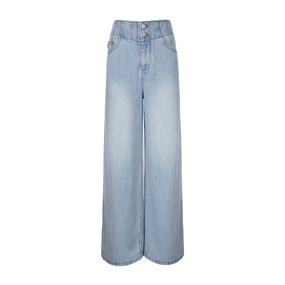 High-Waisted Wide-Leg Jeans