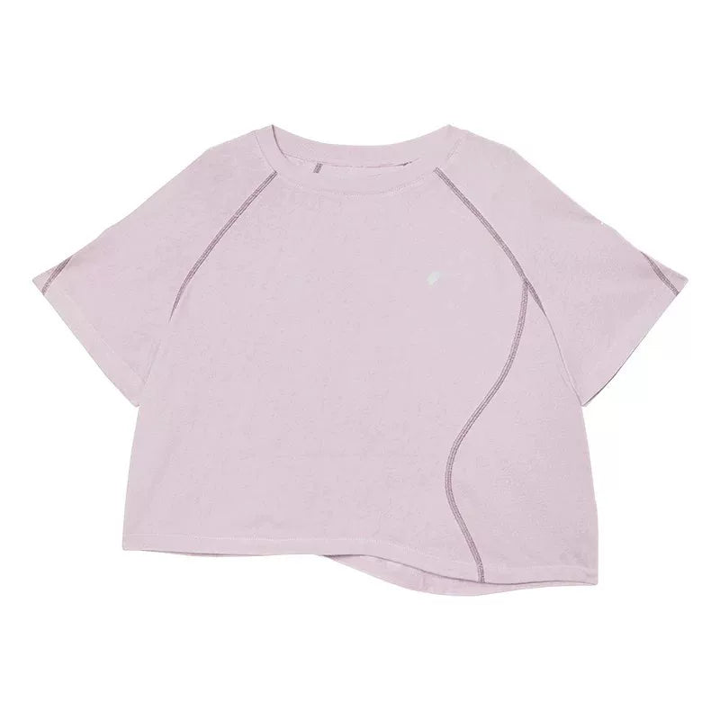 Summer Loose Casual Asymmetrical Cropped T-Shirt Main image