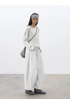 Loose Casual Asymmetrical Cropped T-Shirt