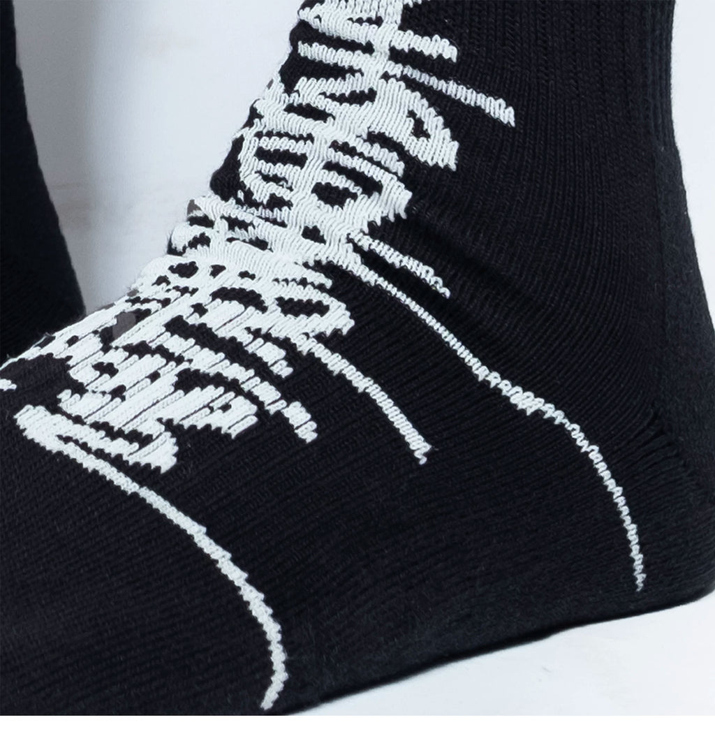 FVVO “ART IS NOT A CRIME” Jacquard Knee-High Socks