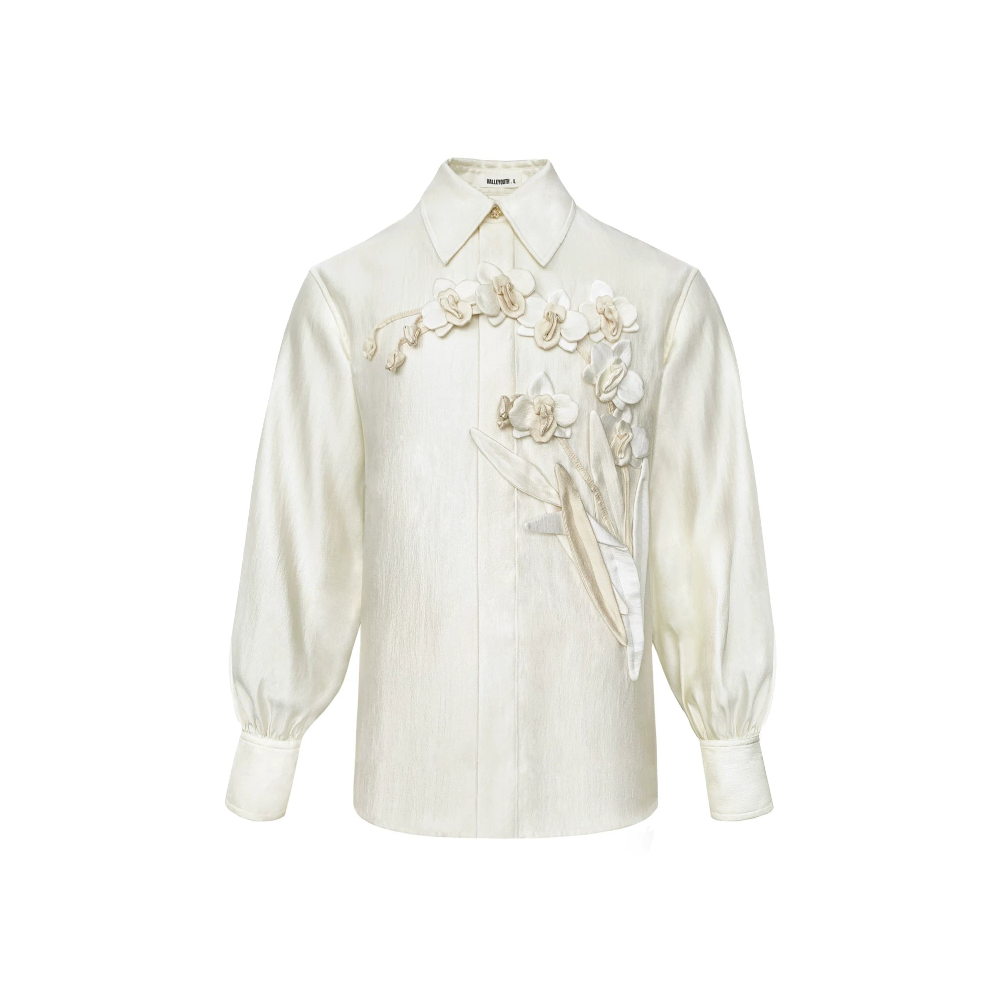 French Orchid Satin Relaxed-Fit Shirt