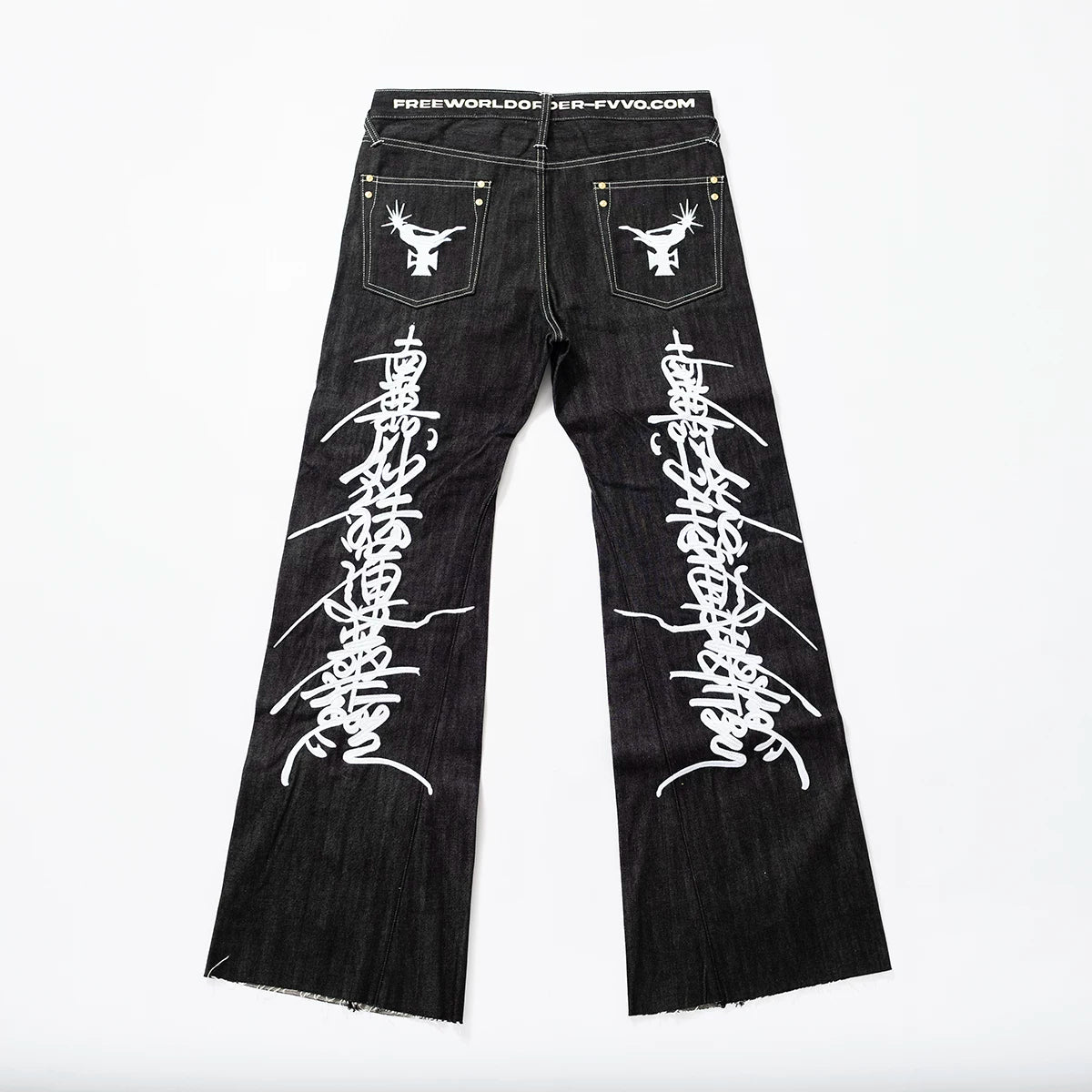 FVVO Red Selvedge Embroidered Raw Denim Jeans Main image