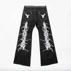 FVVO Red Selvedge Embroidered Raw Denim Jeans