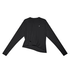 Loose Casual Asymmetrical Ruched T-Shirt