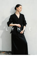 Elegant Satin Fishtail Skirt