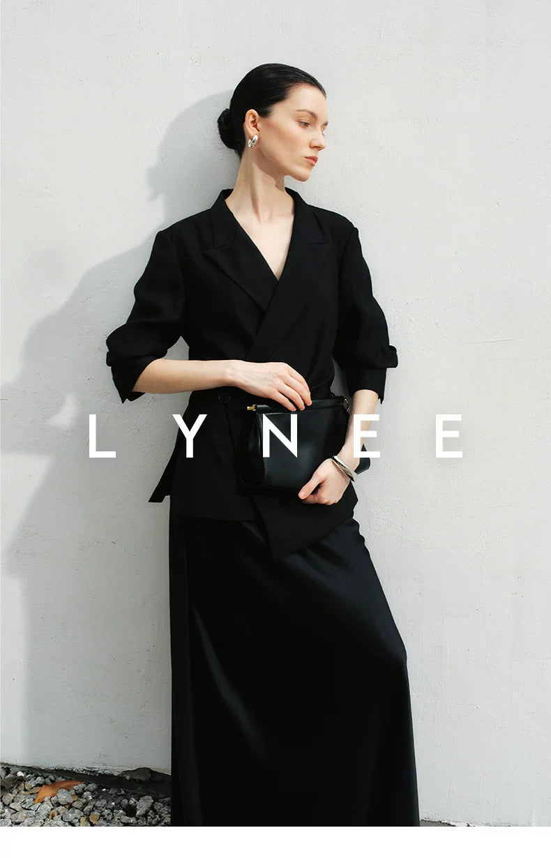 Elegant Satin Fishtail Skirt