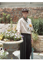 Vintage Dark Green Pleated Jogger Pants