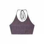 NANA Collaboration Halter Camisole Layered Off-Shoulder Two-Piece T-Shirt