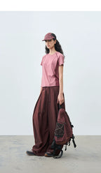 Slim Fit Casual T-Shirt with Panel Detailing