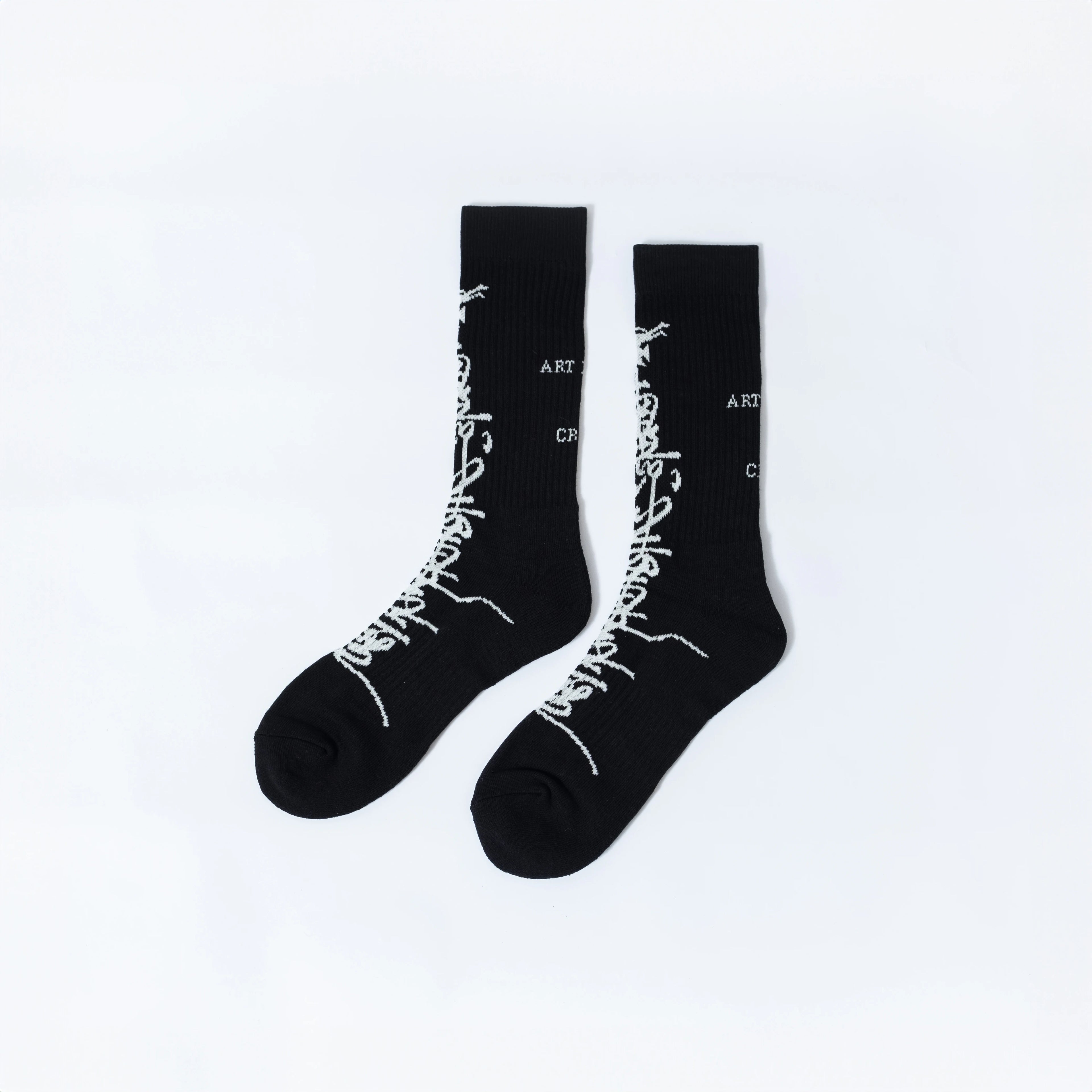 FVVO “ART IS NOT A CRIME” Jacquard Knee-High Socks