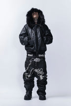 FVVO PunkFreeGuys Patch & Stud Pants