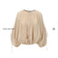 Blush Pink Mulberry Silk Drawstring Top
