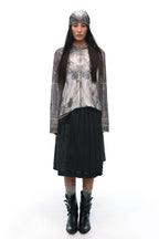 All-Over Print Stretch Mesh Lightweight T-Shirt