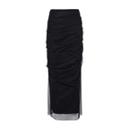 Mesh Tulle Midi Skirt