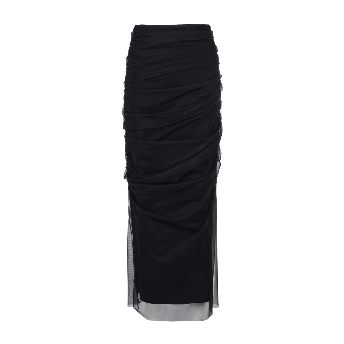 Mesh Tulle Midi Skirt