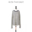Black Striped Long Sleeve Knit T-Shirt