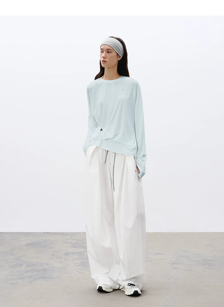 Loose Casual Asymmetrical Ruched T-Shirt