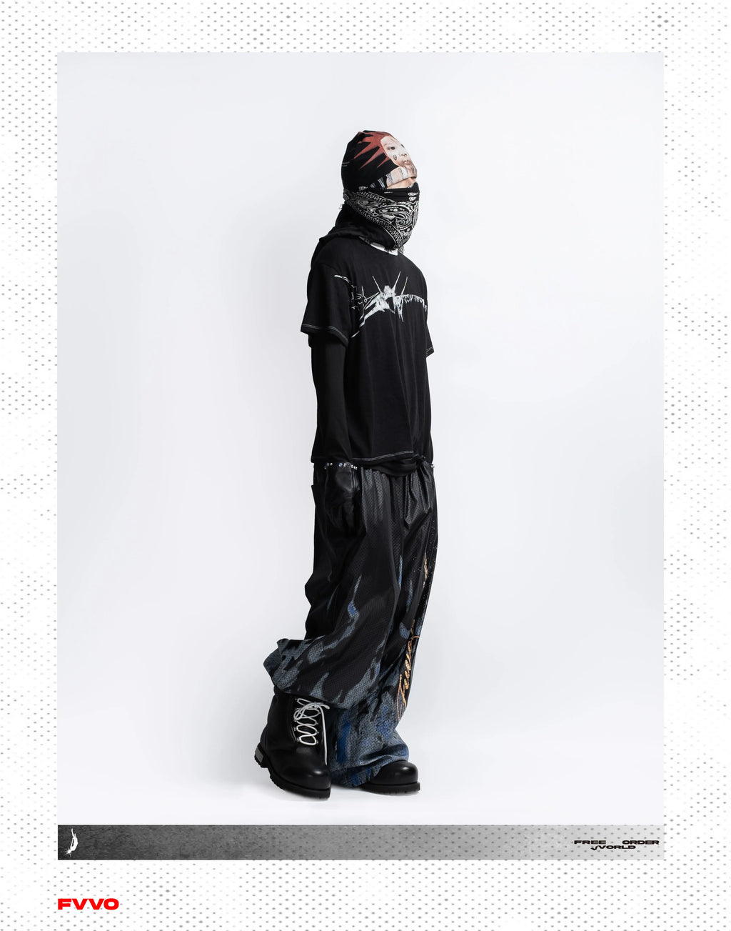 FVVO Slogan Graphic Ringer Tee