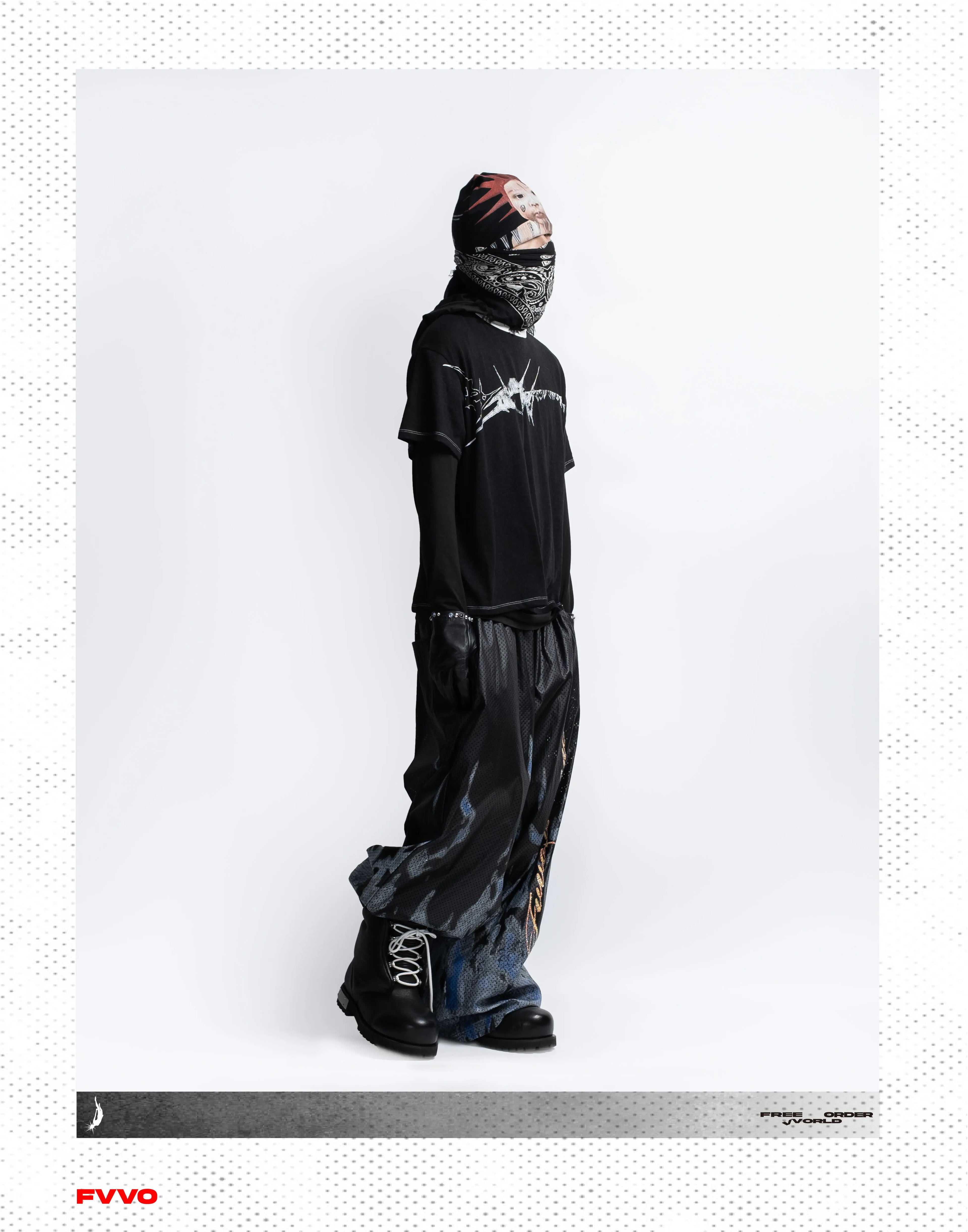 FVVO Slogan Graphic Ringer Tee