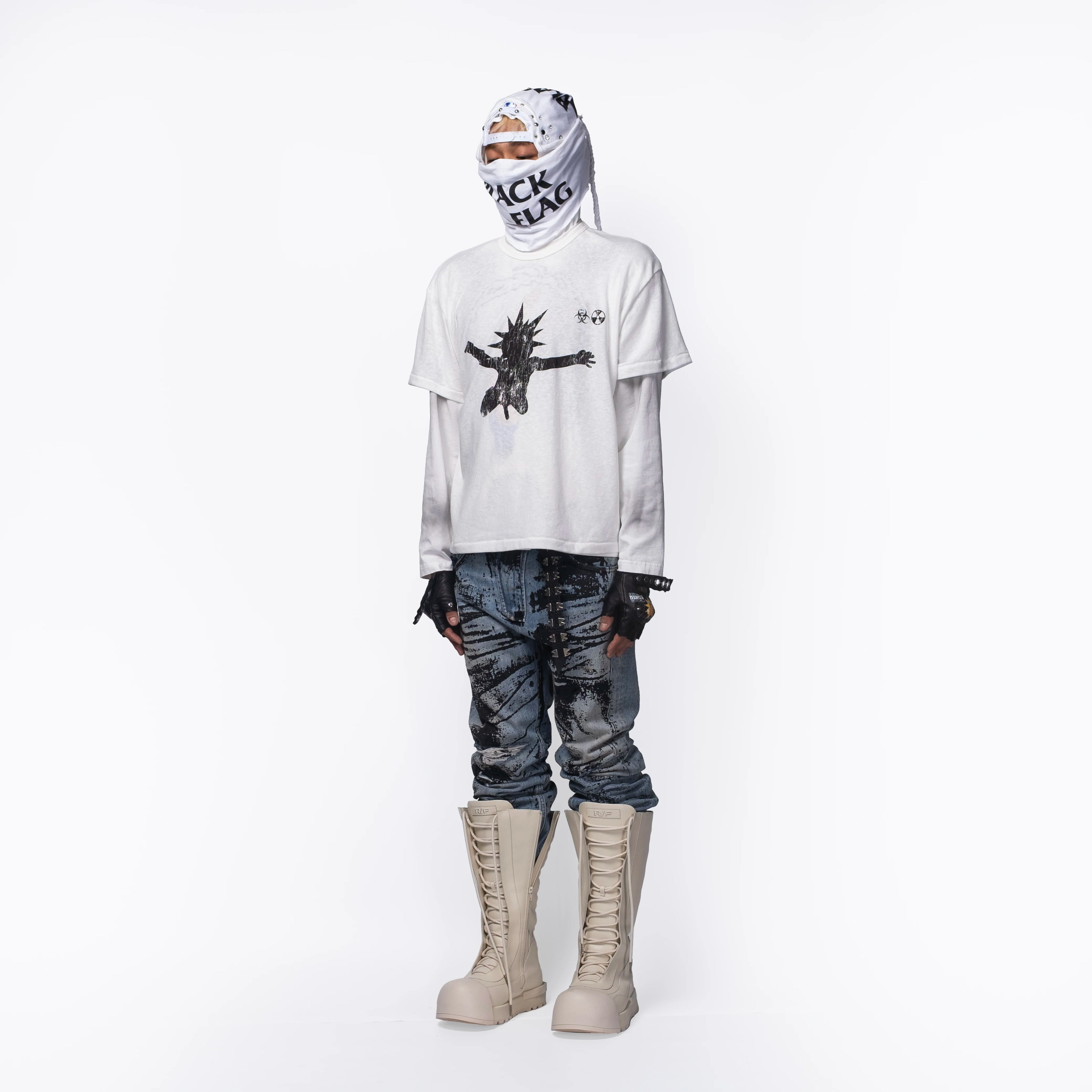 FVVO Punk Free Guys Graphic Print T-Shirt