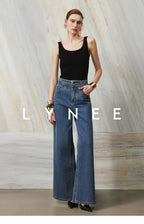 High-Waisted Wide-Leg Jeans