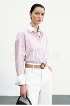 Striped Cotton Blend Shirt