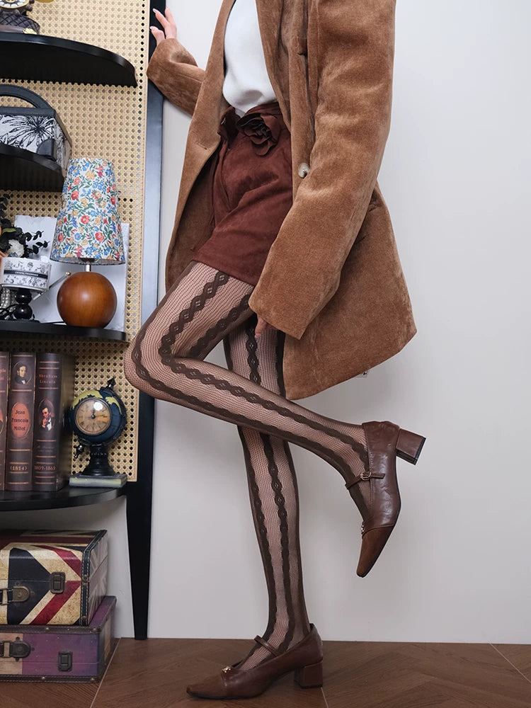 Modern Vintage Brown Tights