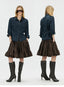 Layered Voluminous Taffeta Midi Skirt