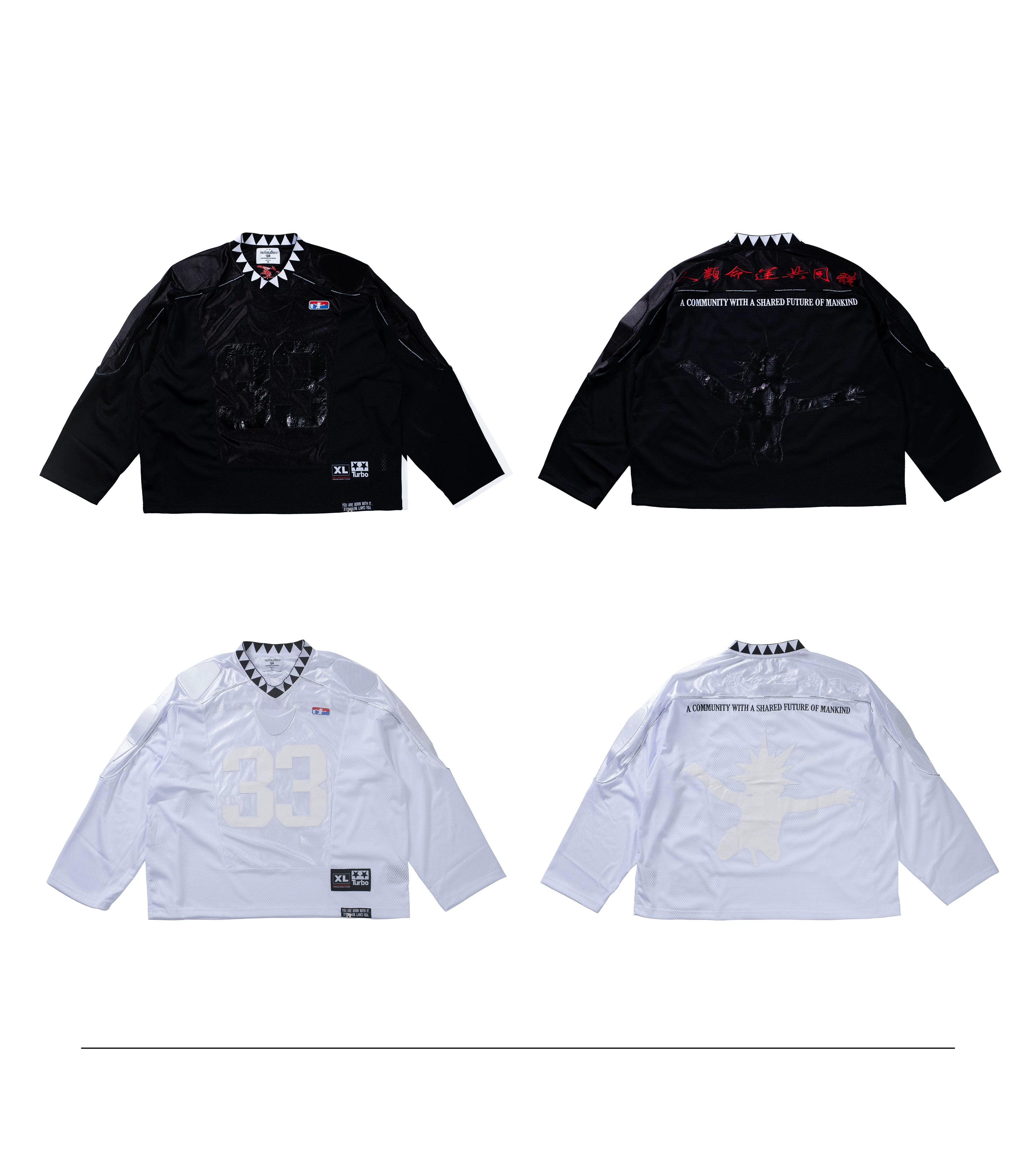 FVVO 33 Padded Shoulder V-Neck Jersey