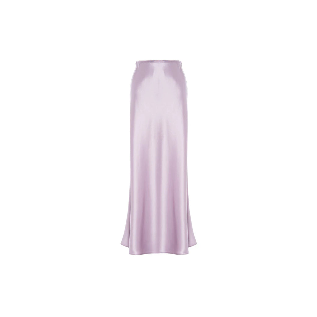 Elegant Satin Fishtail Skirt