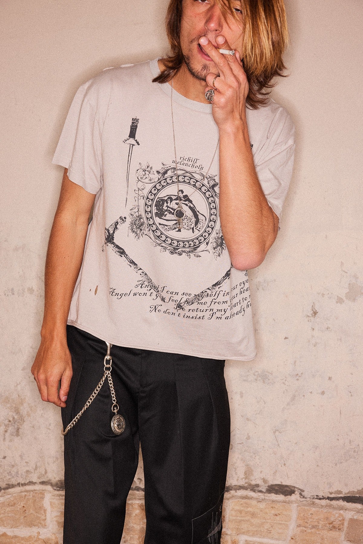 Dagger Frame Distressed Tee