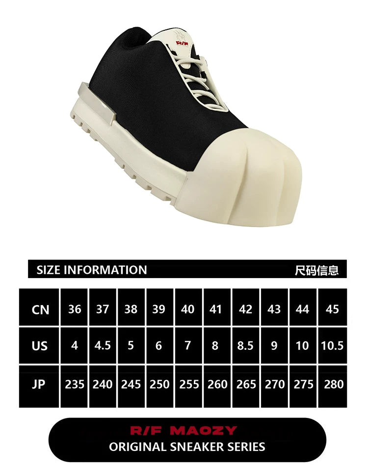 R/F & MAOZYWORLD Collaboration Thick Sole Low Boots