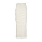 Mesh Tulle Midi Skirt
