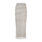 Mesh Tulle Midi Skirt