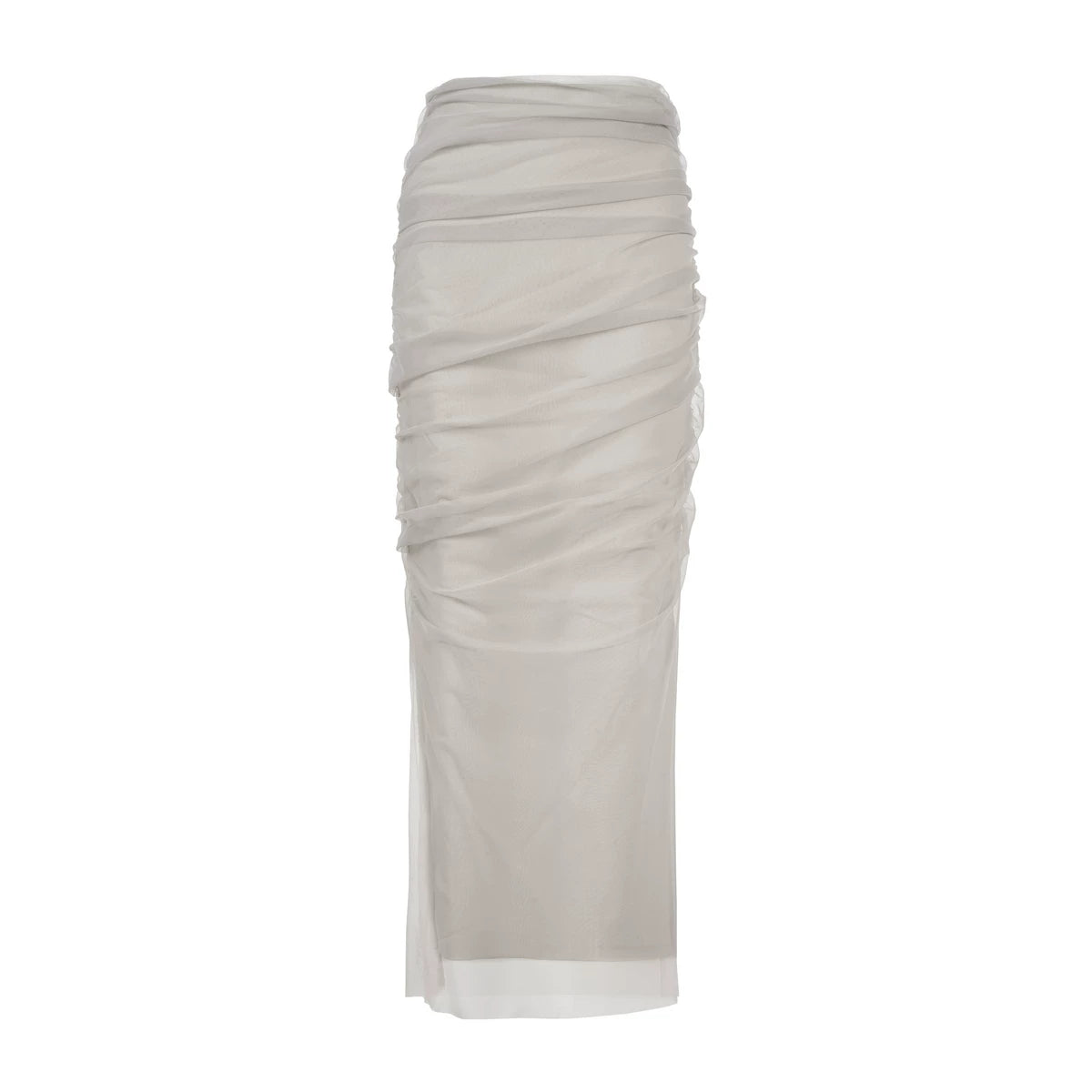 Mesh Tulle Midi Skirt