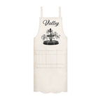 Wisteria Floral Print Multifunctional Canvas Kitchen Apron