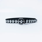 FVVO Skull Ring Punk Leather Belt